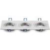 V-TAC VT-784SQ 3609 PORTAFARETTO ORIENTABILE DA INCASSO PER 3 LAMPADINE GU10 E GU5.3