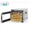 Technochef - ESSICCATOIO PROFESSIONALE per FRUTTA e VERDURA con 6 VASSOI INOX, Mod.229033