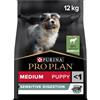 Purina Pro Plan Sensitive Digestion Medium Puppy Crocchette Cane Agnello - 12 kg Croccantini per cani