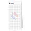 Block notes a quadretti 9,8x21 cm personalizzato - 50 fogli incollati 50 pezzi