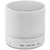 Tecnologici personalizzati Speaker portatile bluetooth 2.1 in ABS con luce led Ø6x6 cm personalizzate o neutre