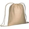 Zaino a sacca in cotone personalizzato 95 g/m² Yaren Natural 38 x 42 cm personalizzate o neutre