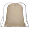 Sacca di stoffa in cotone naturale 135 g/m² con chiusura a strozzo 36 x 46 cm personalizzate o neutre