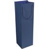 Shopper porta bottiglie in carta laminata opaca con manici in cordino Spoleto personalizzate o neutre