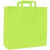 Buste di carta personalizzati Buste in carta kraft colorate - 44x14x50 cm - maniglia piatta personalizzate o neutre