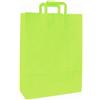 Buste di carta personalizzati Buste in carta kraft colorate - 32x13x42 cm - maniglia piatta personalizzate o neutre