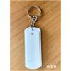 Portachiavi personalizzabili con fischietto Melodia 7x2,8 cm personalizzate o neutre