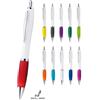 Penna aziendale Juke con fusto bianco - Inchiostro nero personalizzate o neutre