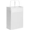 Buste di carta personalizzati Buste di carta kraft bianca 22 x 29 x 10 cm personalizzate o neutre