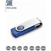 Penne USB personalizzate Double in plastica e metallo da 1 a 64GB personalizzate o neutre