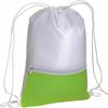 Zainetto bianco a sacca in poliestere 210T Lanzo 32x42 cm personalizzate o neutre