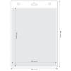 Porta badge in pvc trasparente Olimp 11,5 x 16,5 cm personalizzate o neutre