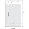 Porta badge in pvc trasparente Visa 6,6 x 10,7 cm personalizzate o neutre