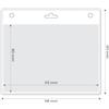 Porta badge in pvc trasparente Kongres 11,8 x 10,1 cm personalizzate o neutre