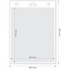 Porta badge in pvc trasparente Kongres 10 x 13,5 cm personalizzate o neutre