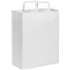 Buste di carta personalizzati Buste di carta kraft bianca 22 x 29 x 10 cm personalizzate o neutre