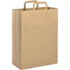 Buste di carta personalizzati Buste carta avana riciclata - Misure: 19x7x24 cm personalizzate o neutre
