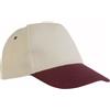 Cappellino baseball adulto 5 pannelli in cotone naturale Minneapolis personalizzate o neutre