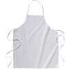 Grembiule lungo bianco in cotone 180 gr 70x85 cm personalizzate o neutre