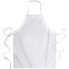 Grembiule bianco lungo in cotone e poliestere 160gr 65x80 cm personalizzate o neutre