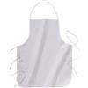 Grembiule lungo bianco in cotone e poliestere 160gr 68x72 cm personalizzate o neutre