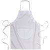 Grembiule lungo in cotone e poliestere 65x80 cm con tasca frontale personalizzate o neutre