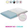 Cuscino memory hd ancora più traspirante e anti acaro con tessuto sfoderabile cotone - young H12 Cooler fresco