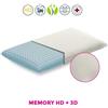 Cuscino memory hd ancora più traspirante e anti acaro con tessuto sfoderabile cotone - young H12 Air 3D