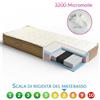 Geemma Materasso 3200 micro molle indipendenti e memory, il supporto rigido che migliora il riposo - POCKET GEEM PLUS H28 120x190 Cm Piazza e mezzo - Geemma
