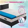 Topper fresco, il correttore per materasso alto 6.5 cm con tessuto antimicrobico, traspirante e sfoderabile - STAR POLAR PLUS 160x190 Cm Matrimoniale
