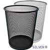 GGG CESTINO GETTACARTE METALLO SILVER 9035
