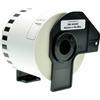 BROTHER ETICHETTE ADESIVE COMPATIBILI BROTHER DK-44205 62 mm x 30,48 m, stampa nero su nastro bianco