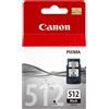 CANON CARTUCCIA ORIGINALE CANON PG512 PG-512 2969B001 NERO