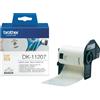 BROTHER ETICHETTE ADESIVE ORIGINALI BROTHER DK-11207 PER CD-DVD DIAMETRO 58 MM ROTOLO DA 100 ETICHETTE