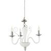 Ondaluce Lampada a sospensione DEBUSSY in vetro lavorato a mano 50 cm Bianco Satinato 3 LUCI