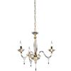 Ondaluce Lampadario FIAMMA in cristallo e vetro trasparente D60 cm finitura oro 3 LUCI