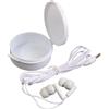 Tecnologici personalizzati Auricolari stereo in plastica in scatola rotonda personalizzate o neutre