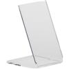Display TP 16 supporto alzatacco per calzature in plexiglass trasparente H8 cm