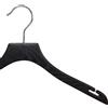 Gruccia legno TP 02 per capospalla con intagli nero venato da 42 cm