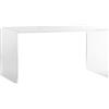 Tavolino TP 10 - 60x30 H30 cm in plexiglass trasparente