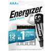 energizer Batterie ENERGIZER Max Plus AAA conf. da 4 - E301321404