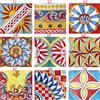 CERAMICHE CALTAGIRONE Piastrelle Ceramica Siciliana 20 X 20
