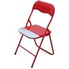 LIBEROSHOPPING Sedia pieghevole STILE in PVC con struttura in metallo SET DA 6 ROSSO