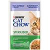 Purina Cat Chow Sterilised cibo umido per Gatti 85 gr - Agnello e Fagiolini - Confezione da 26 pezzi - Cibo umido per gatti - SPEDIZIONE GRATIS DA 39€