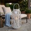 MIlani Home GENEVIEVE - lanterna in vimini tondo 18 x 76 cm