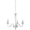 Ondaluce Lampada a sospensione RAVEL 3 luci in vetro lavorato a mano 60 cm CROMO