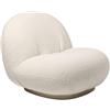 GUBI poltrona con base girevole PACHA LOUNGE CHAIR - 11601-KARAKORUM-001-PEARL-GOLD-BASE