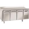 CoolHead Tavolo Refrigerato in acciaio inox con alzatina Modello SF3200 Refrigerazione ventilata 3 Porte autochiudenti