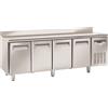 CoolHead Tavolo Refrigerato in acciaio inox con alzatina Modello SF4200 Refrigerazione ventilata 4 Porte autochiudenti