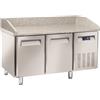 CoolHead Tavolo refrigerato/Banco Pizza Modello QZ20 Ventilato idoneo per vassoi 600x400 due porte autochiudenti Capacità Lt. 430 Temp.°C. 2 / 8 Dim. cm L.150 P.80 H.104